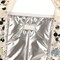 Packed Party Silver Metallic Puffy Confetti Weekender Tote Bag